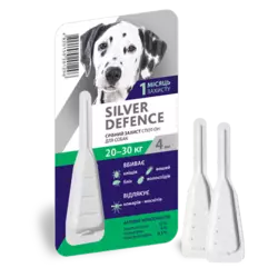 Капли на холку Silver Defence от паразитов для собак весом 20-30 кг